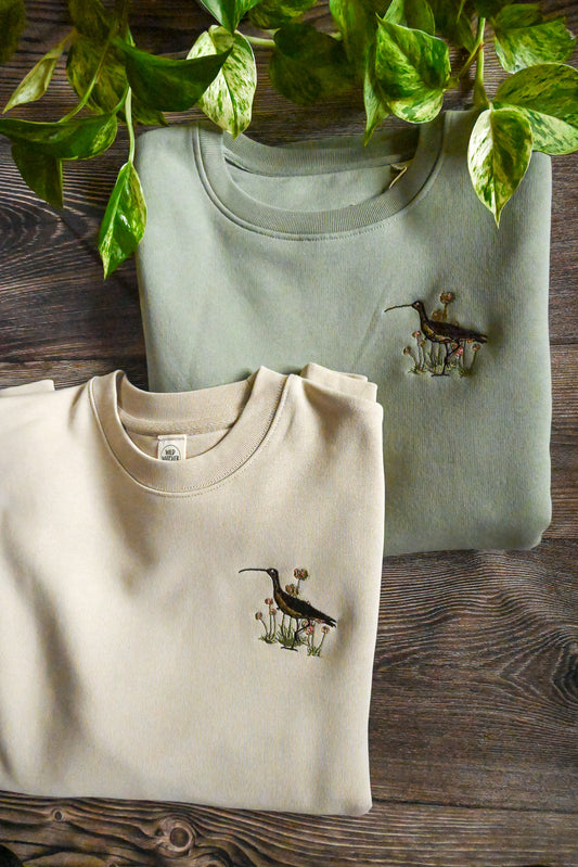 Curlew Amongst the Thrift Organic Cotton Sweatshirt