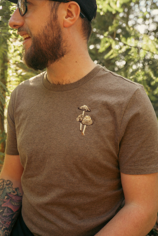 Inkcap Fungi Embroidered Tee