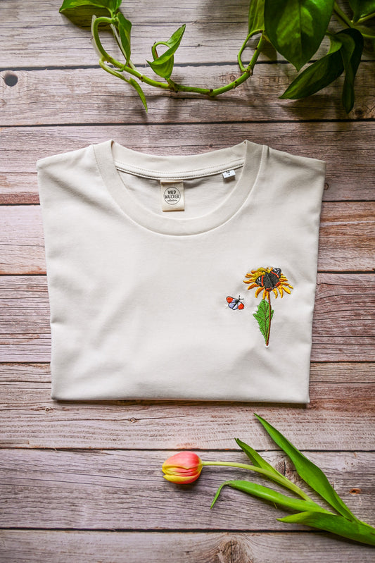 WWC Dandelion & Butterflies Embroidered T-shirt