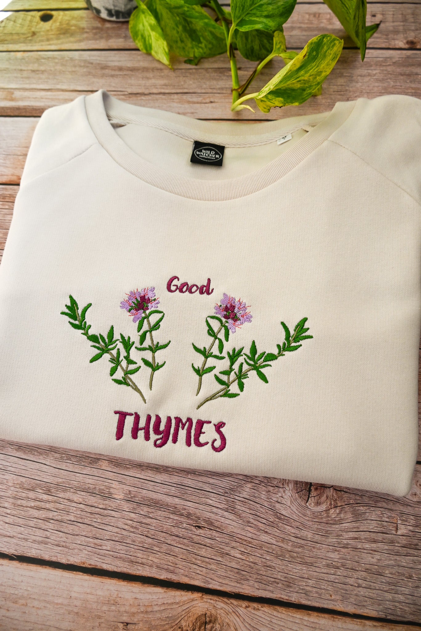 Good Thymes Organic Ladies Fitted Relaxed Sweatshirt
