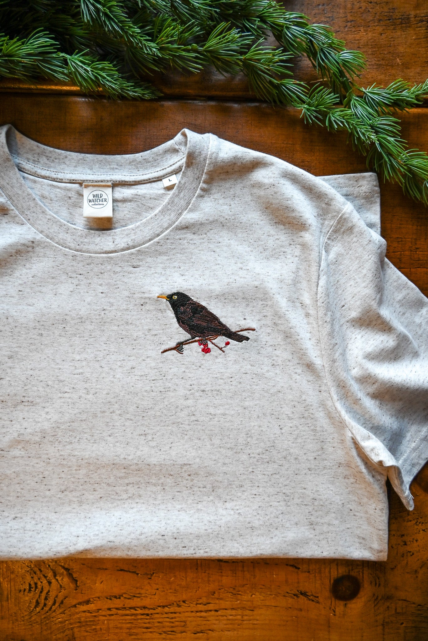 WWC Black Bird Embroidered T-shirt