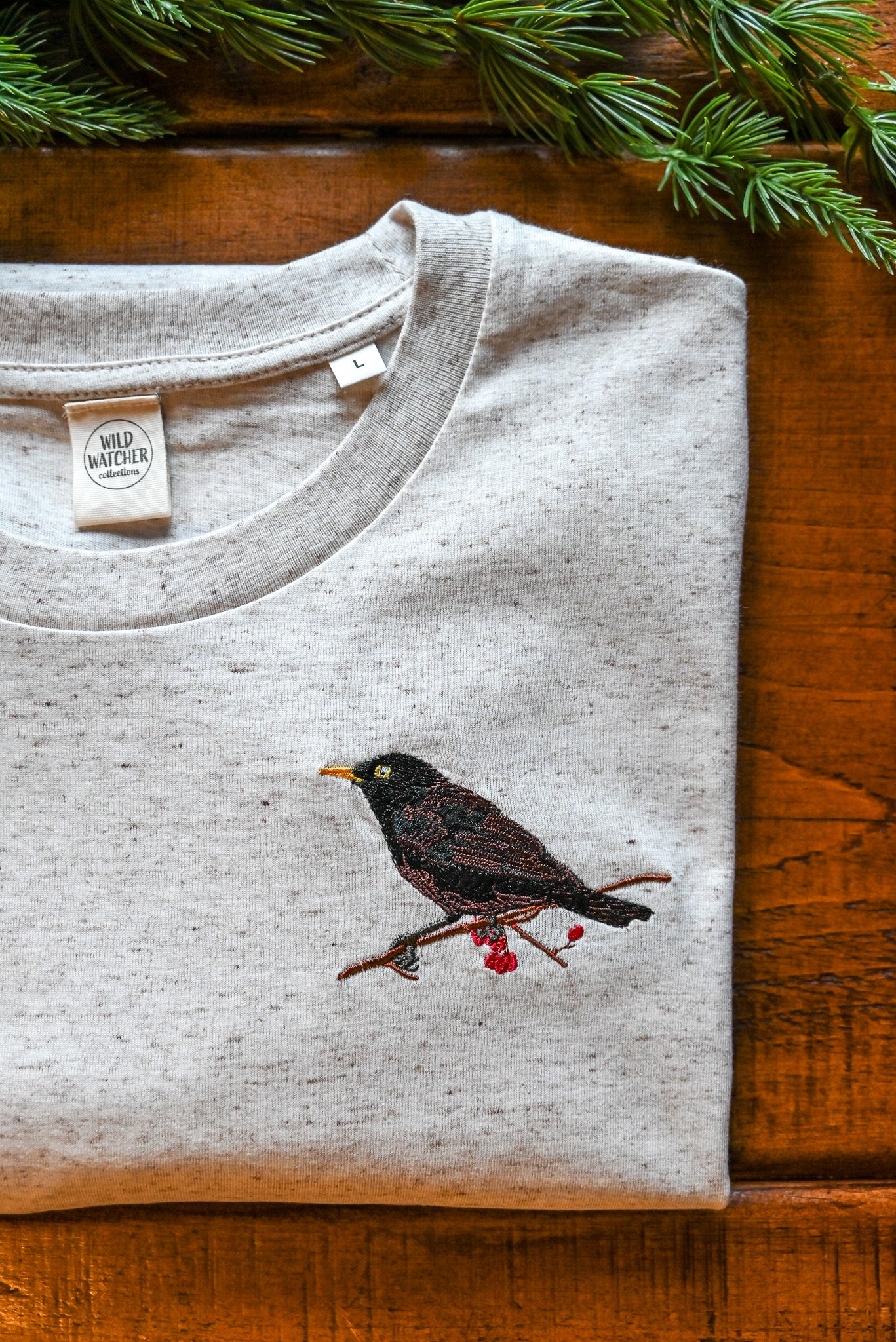 WWC Black Bird Embroidered T-shirt