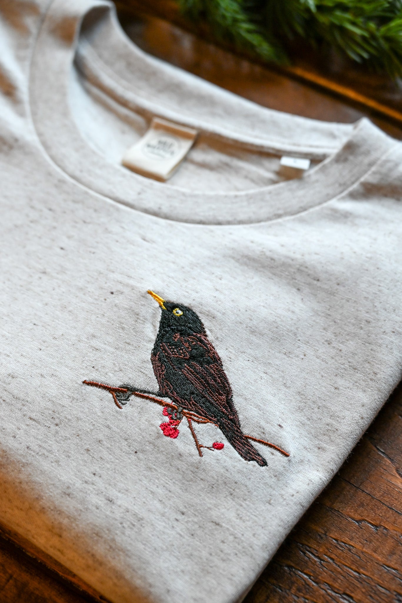 WWC Black Bird Embroidered T-shirt