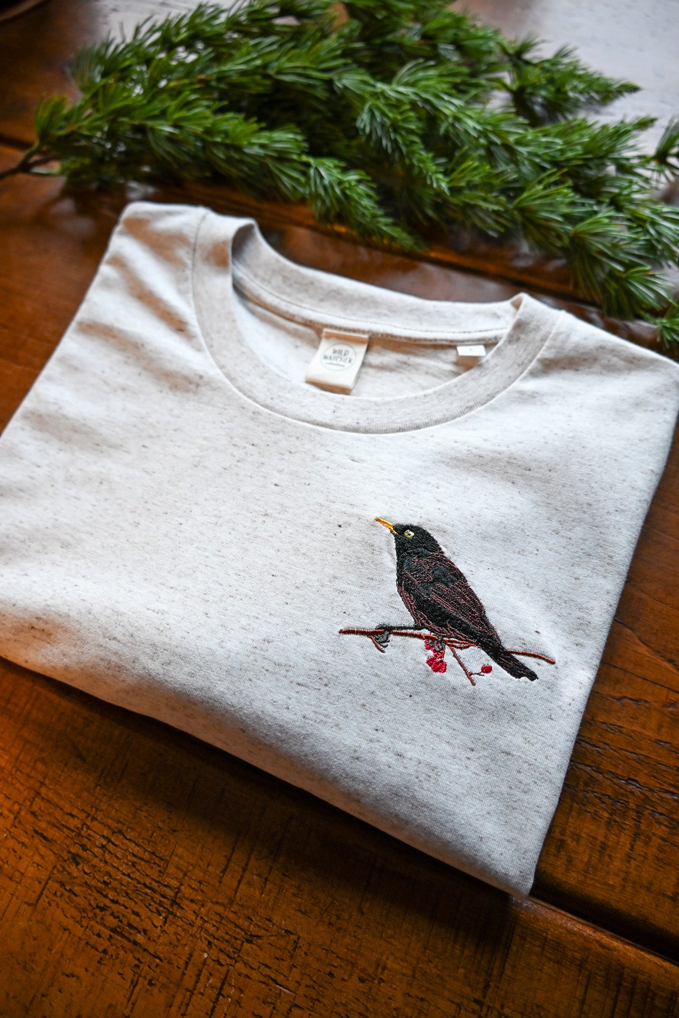 WWC Black Bird Embroidered T-shirt