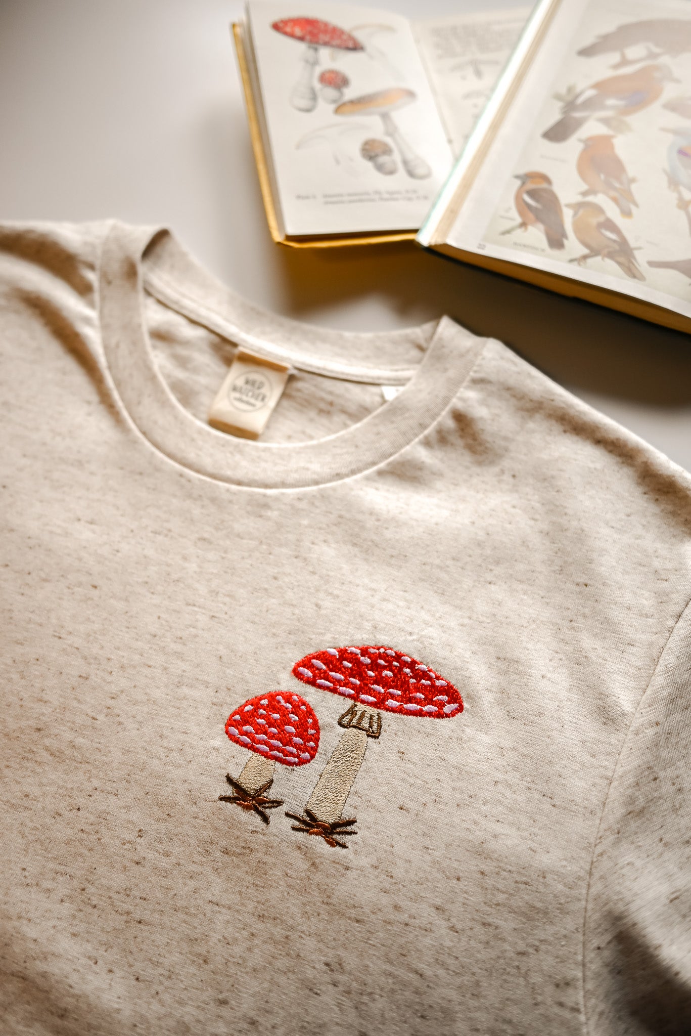 WWC Fly Agaric Fungi Embroidered T-shirt