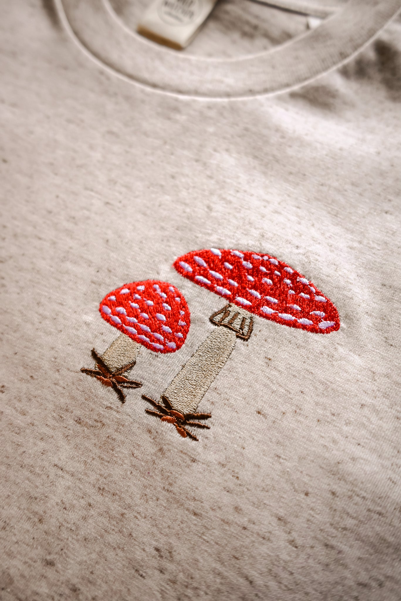 WWC Fly Agaric Fungi Embroidered T-shirt