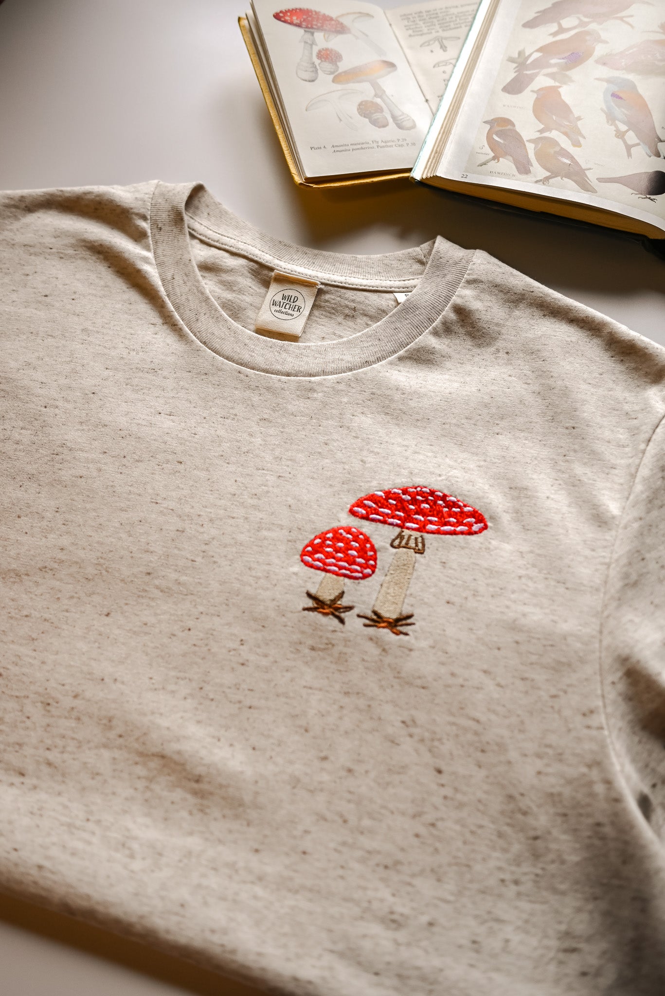 WWC Fly Agaric Fungi Embroidered T-shirt