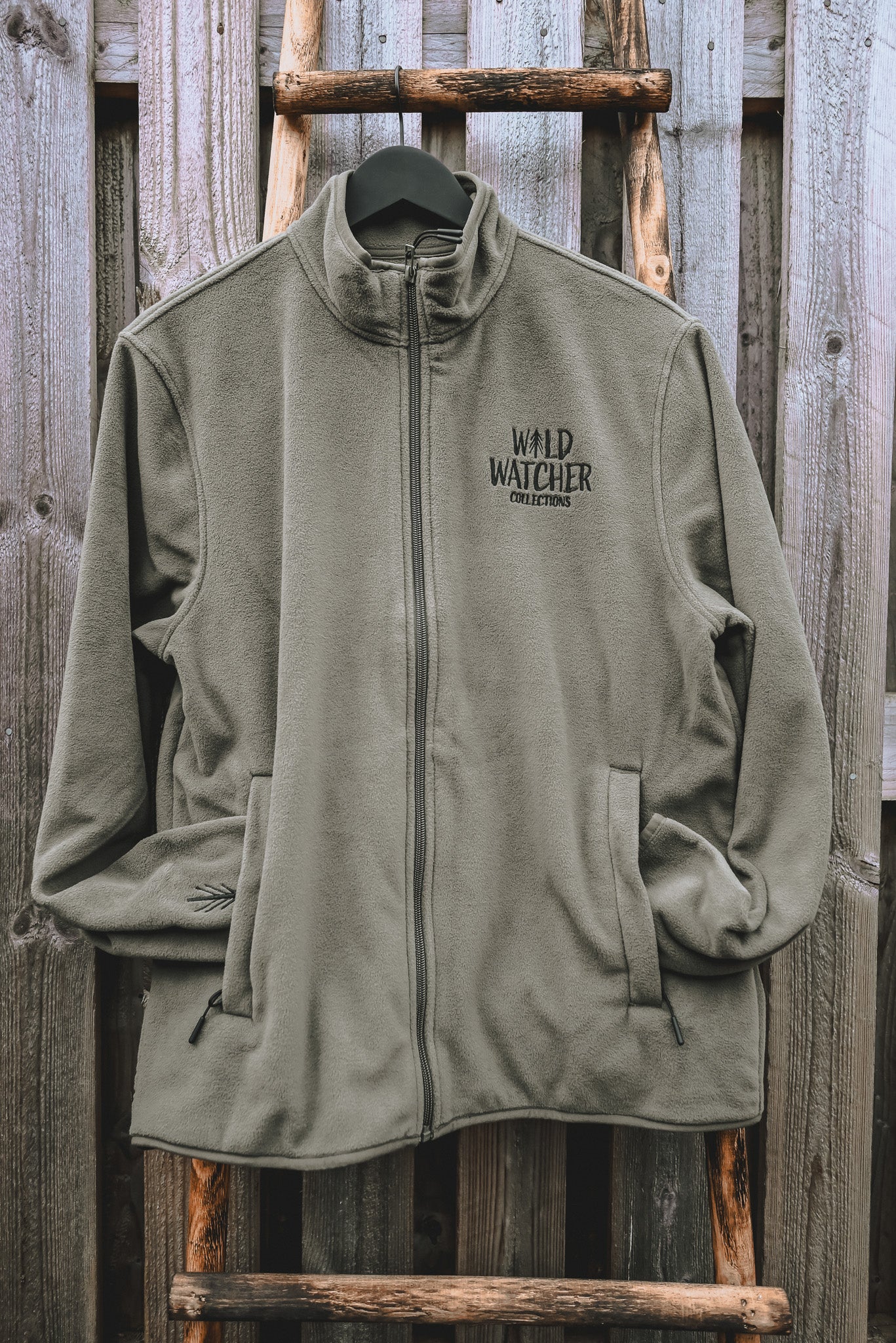 WWC Khaki Fleece with Tree on Sleeve