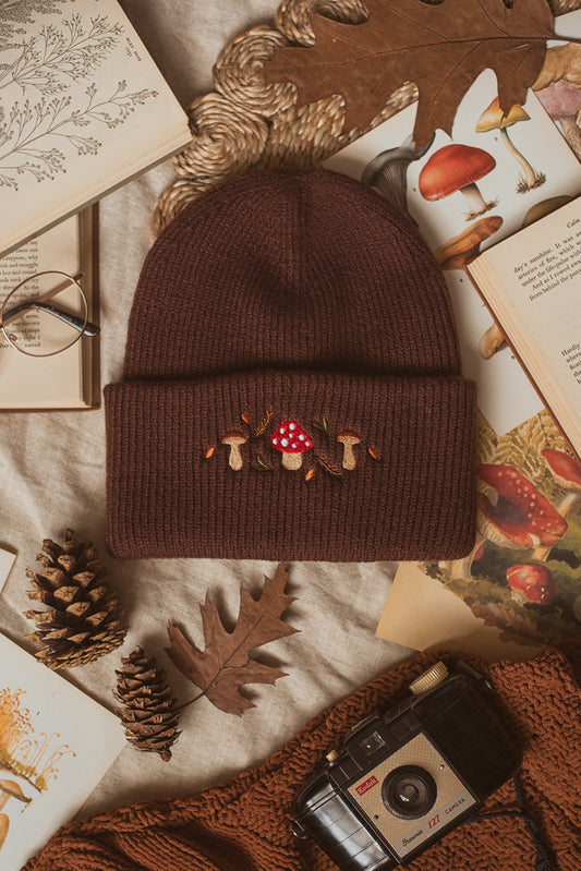 Fungi Magic Embroidered Beanie