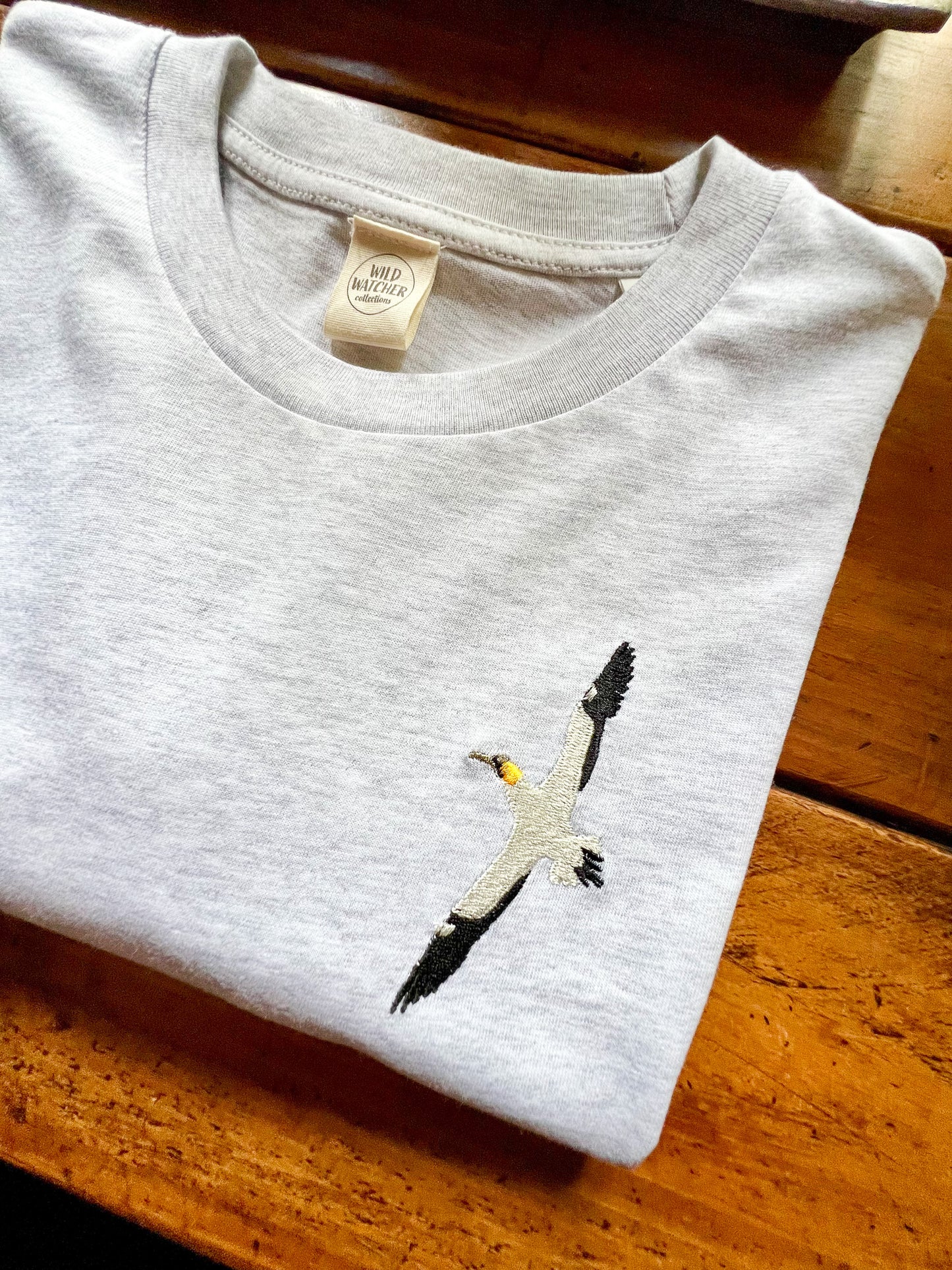 Flying Gannet Embroidered Organic Tee