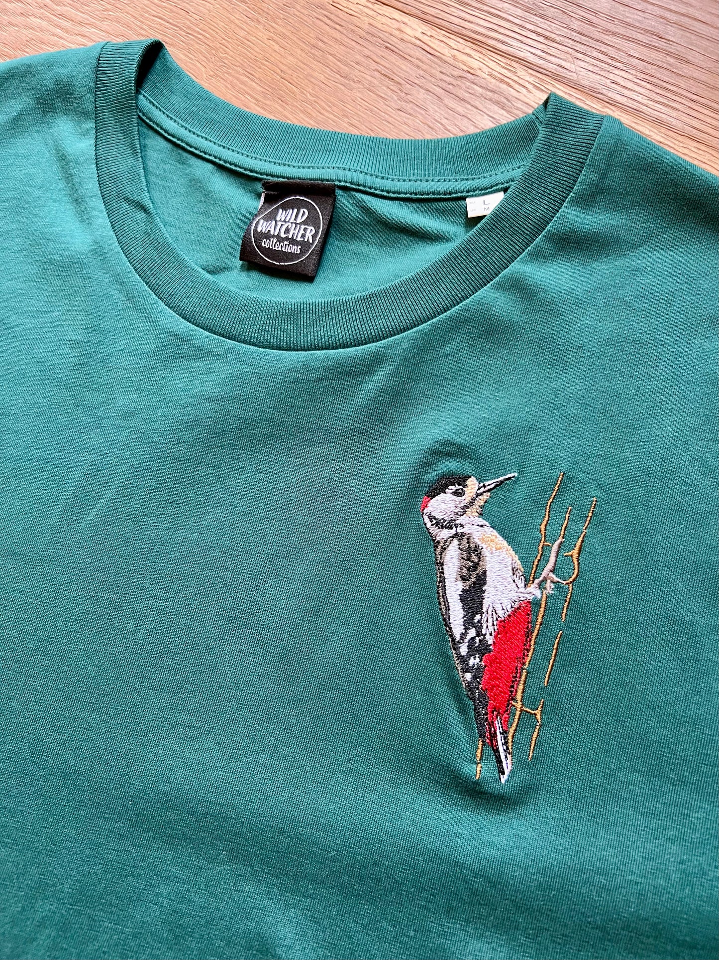 Great Spotted Woodpecker Organic Tee