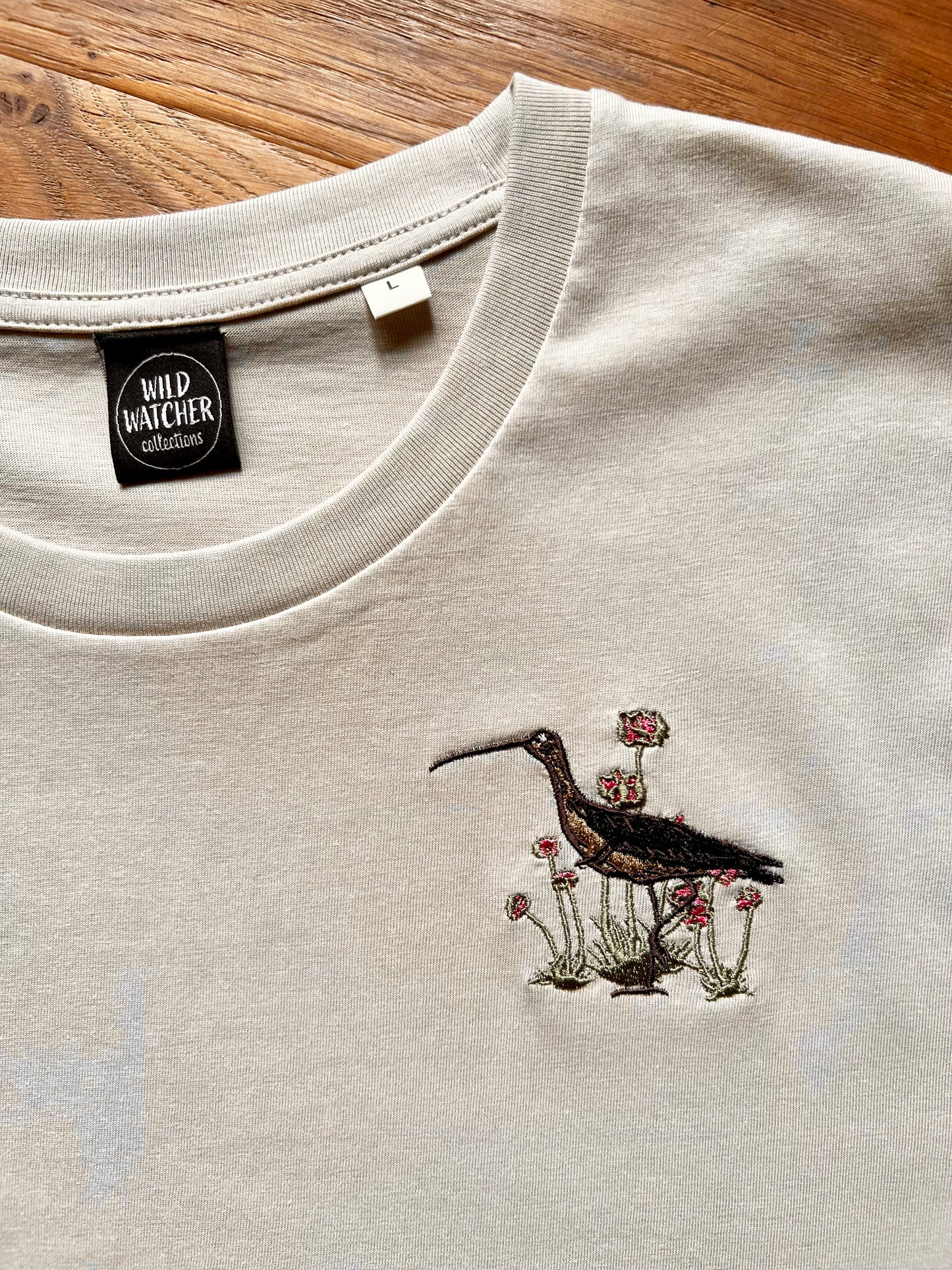 Curlew Amongst The Thrift Organic tee