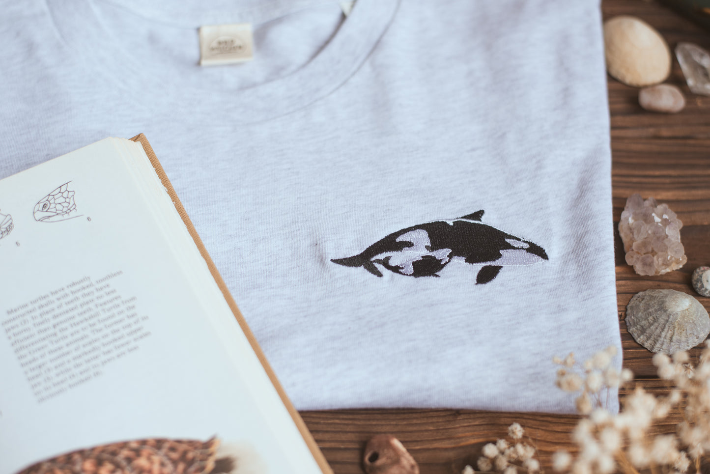 WWC Orca Family Embroidered T-shirt