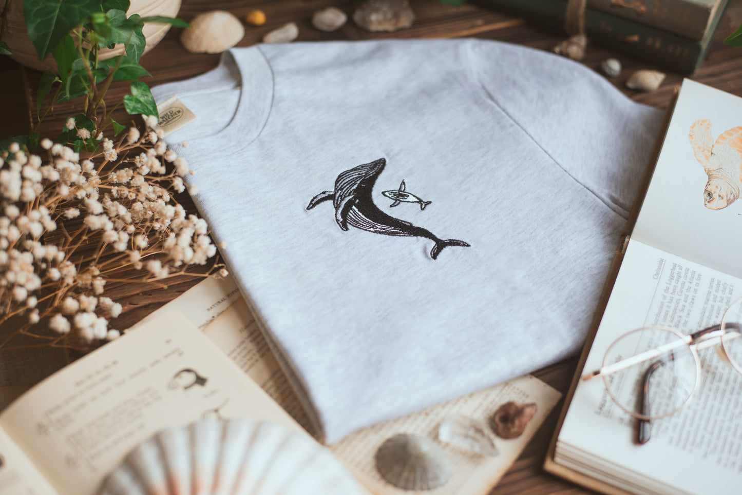 WWC Humpback Family Embroidered T-shirt