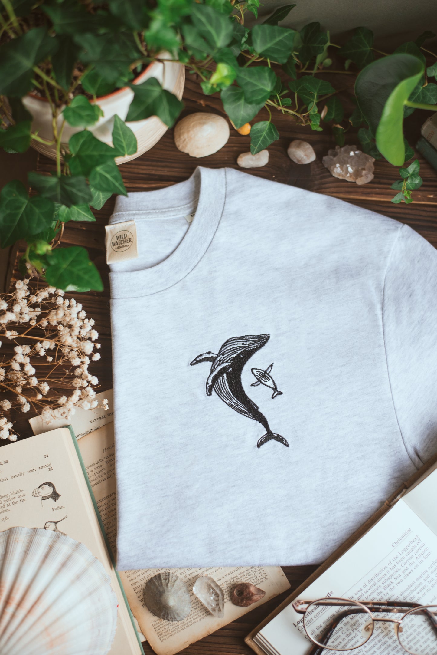 WWC Humpback Family Embroidered T-shirt