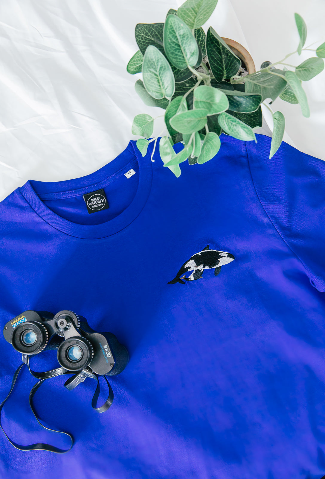 Orca Mother & Calf Embroidered Organic Tee