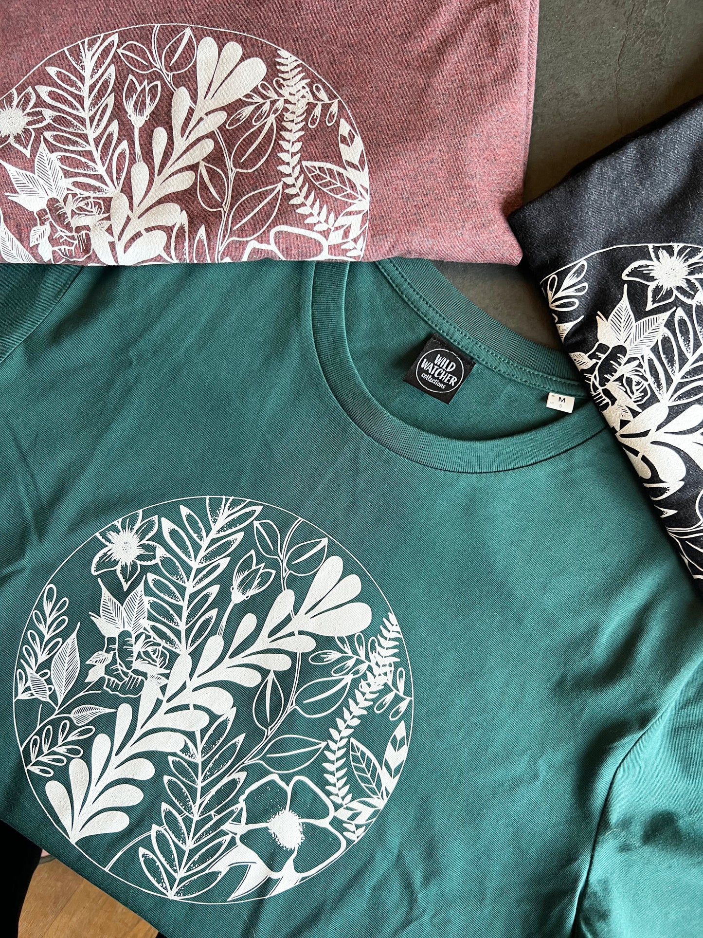 Floral Infinity Organic Unisex Tee's - Includes a free notebook!